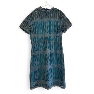 Nsr Elegant Peacock blue and teal dress